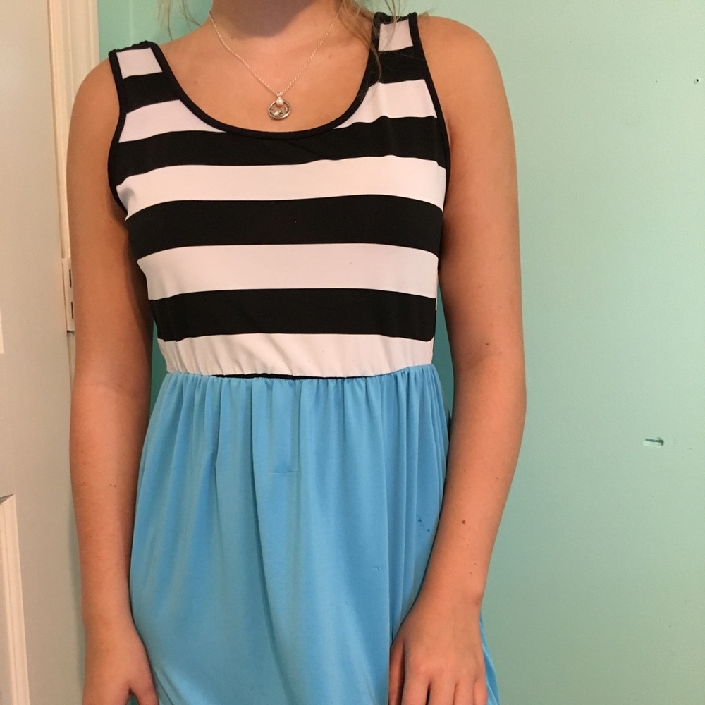 Blue maxi dress